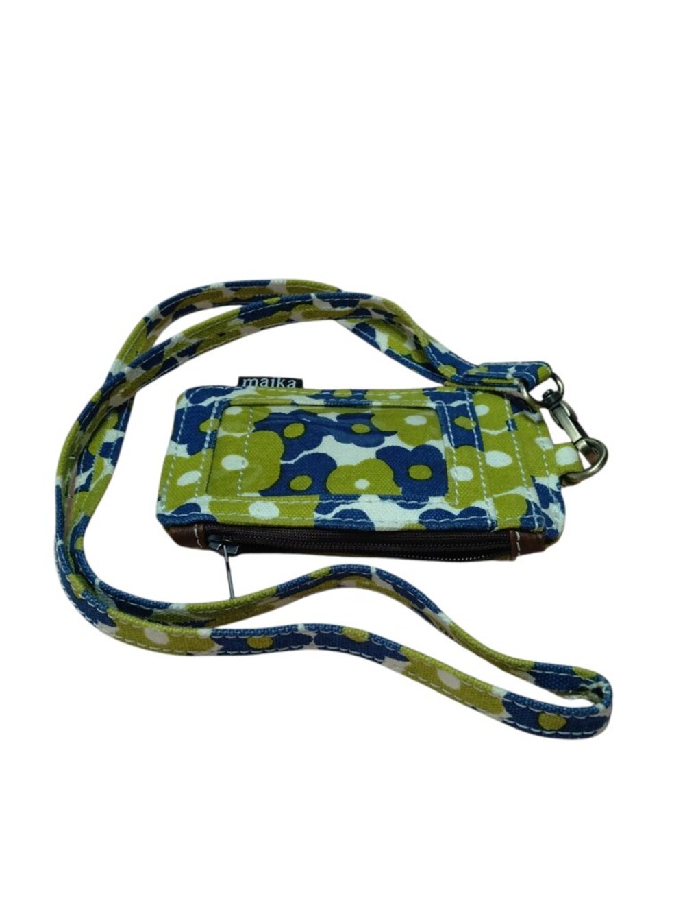 Maika Floral Lanyard ID Holder Wallet Removeable Strap Travel Vacation Colorful